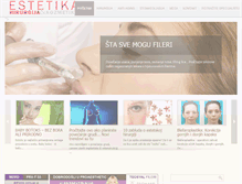 Tablet Screenshot of estetska.com